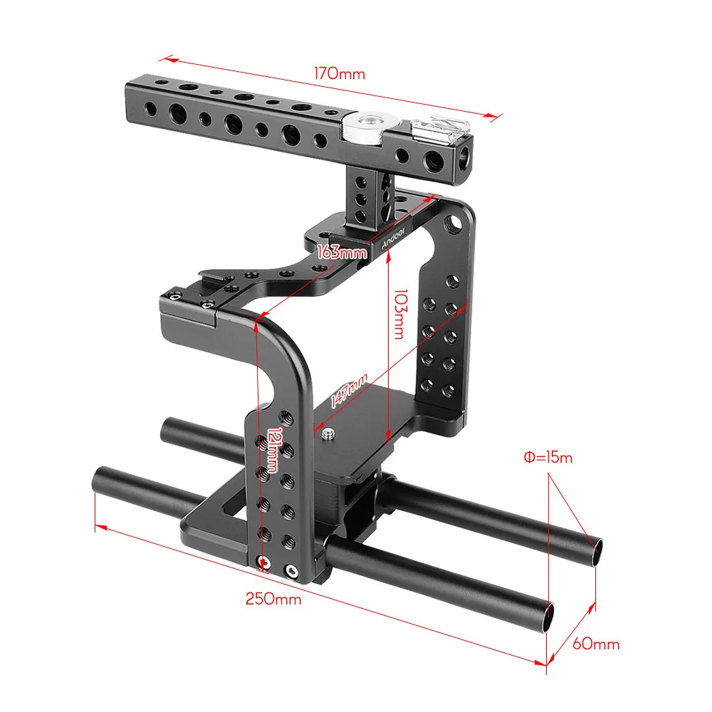 Стабилизатор для видеокамеры из алюминиевого сплава камеры GH5/GH4 DSLR крепления к