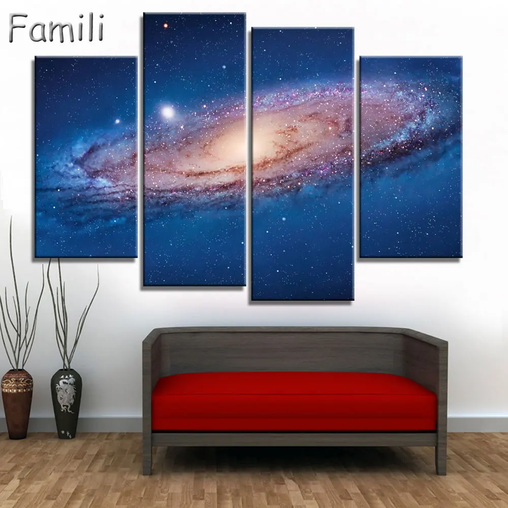 Набор для рисования каллиграфии абстрактный холст с изображением молочного пути