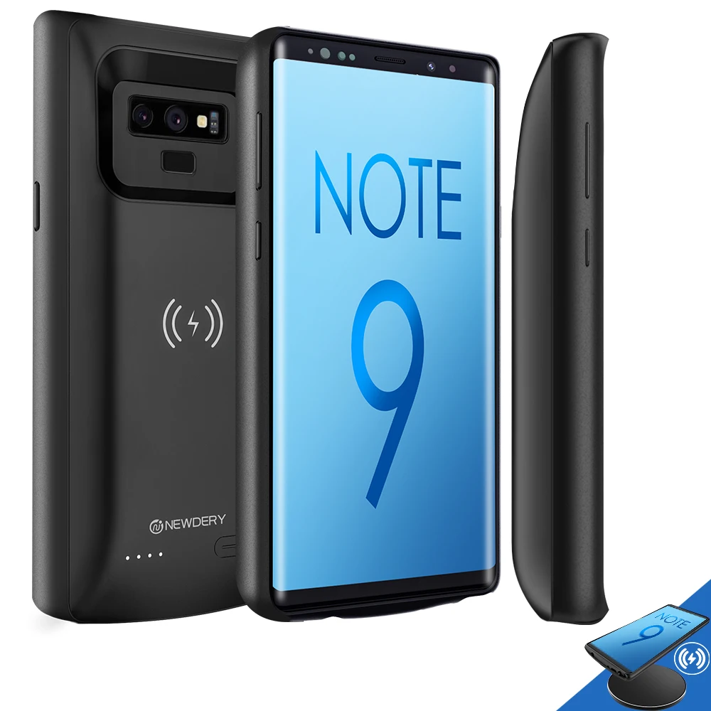 Чехол с беспроводным питанием для samsung galaxy Note 9, 5000 мА/ч, чехол с аккумулятором Qi, чехол с беспроводной зарядкой для samsung note 8, 5500 мА/ч