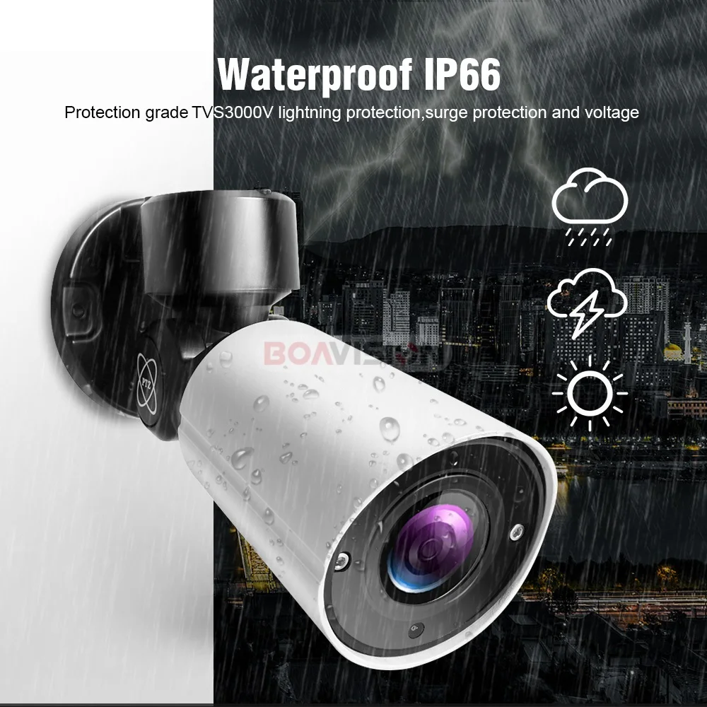 4X Zoom мини PTZ IP камера наружная 2MP 1080P пуля камеры IR 50M ночное видение CCTV