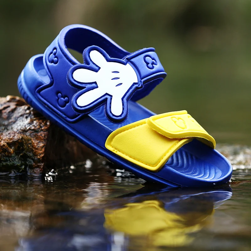 Коллекция 2019 года сезон Открытый детская обувь мультяшный Микки и Минни