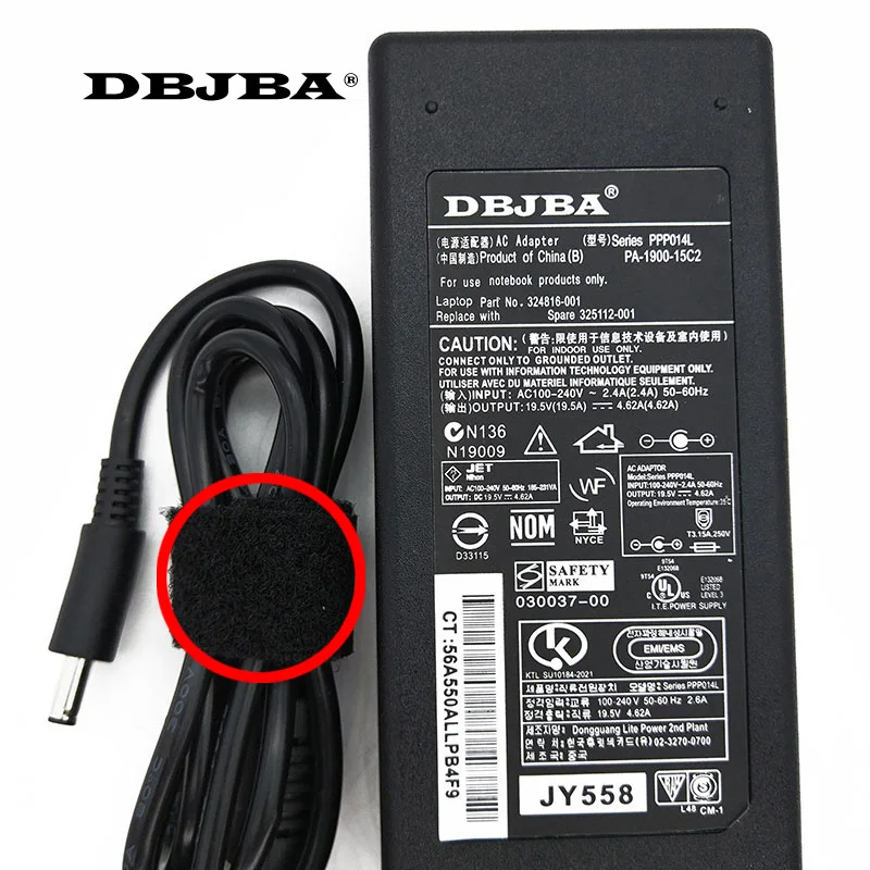 Зарядное устройство для ноутбука Dell LA90PM111 RT74M 19 5 мм X 4 3 0 в а 90 Вт|Адаптеры