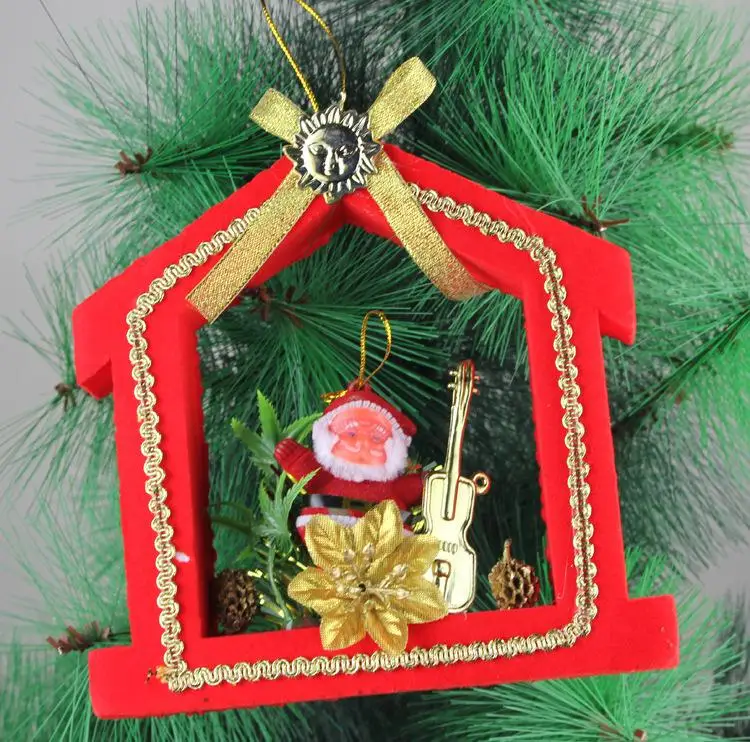 Сердце Форма Рождество венок двери цветочный для рождественской вечеринки