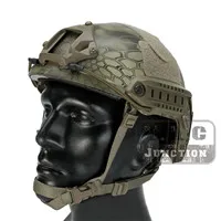Mandrake Военный страйкбол шлем боевой EmersonGear Тактический Быстрый Шлем MICH баллистический Тип Расширенный w/NVG кожух+ рельсы - Цвет: Mandrake