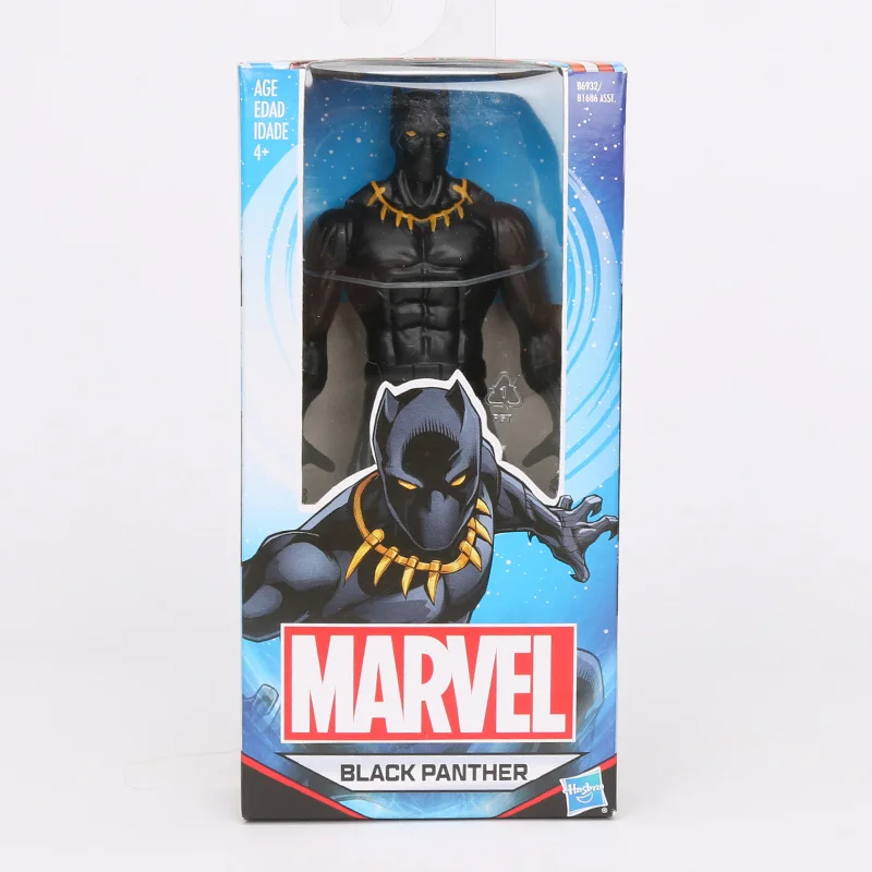 Игрушки Marvel, 15 см, Мстители, конечная игра, Фигурка Человека-паука, тнанос, Халк, Железный человек, Черная пантера, фигурки, Коллекционная модель - Цвет: black panther box