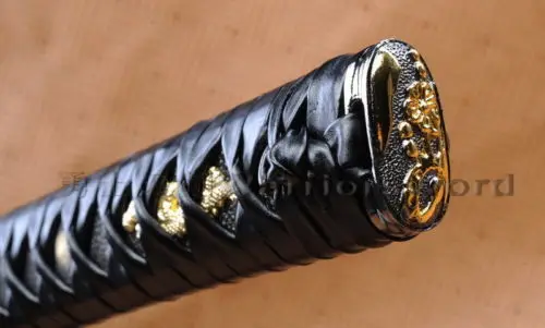 Японский меч Tsuka 815 41 дюйм сложенная стальная глина закаленная катана красное