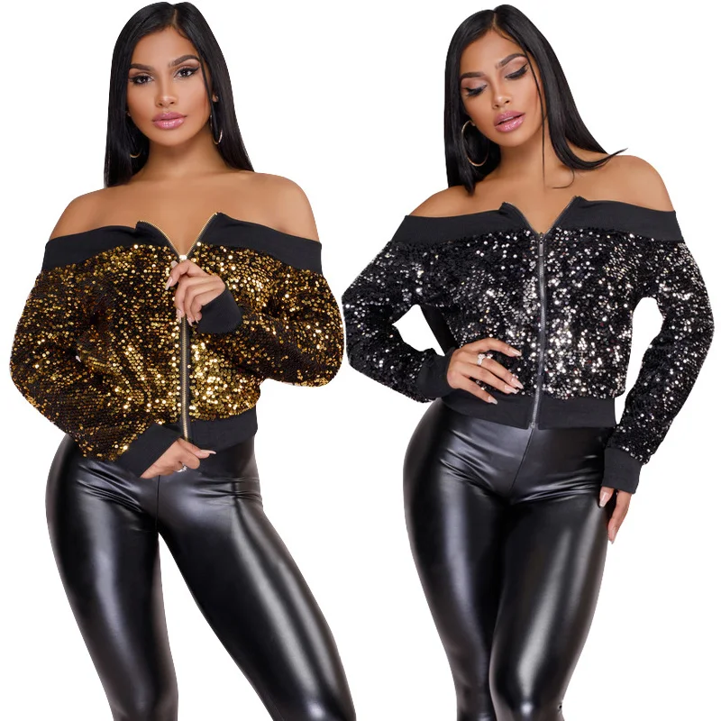 Куртка женская с длинным рукавом на молнии|women jacket coat|jacket coatzipper coat |
