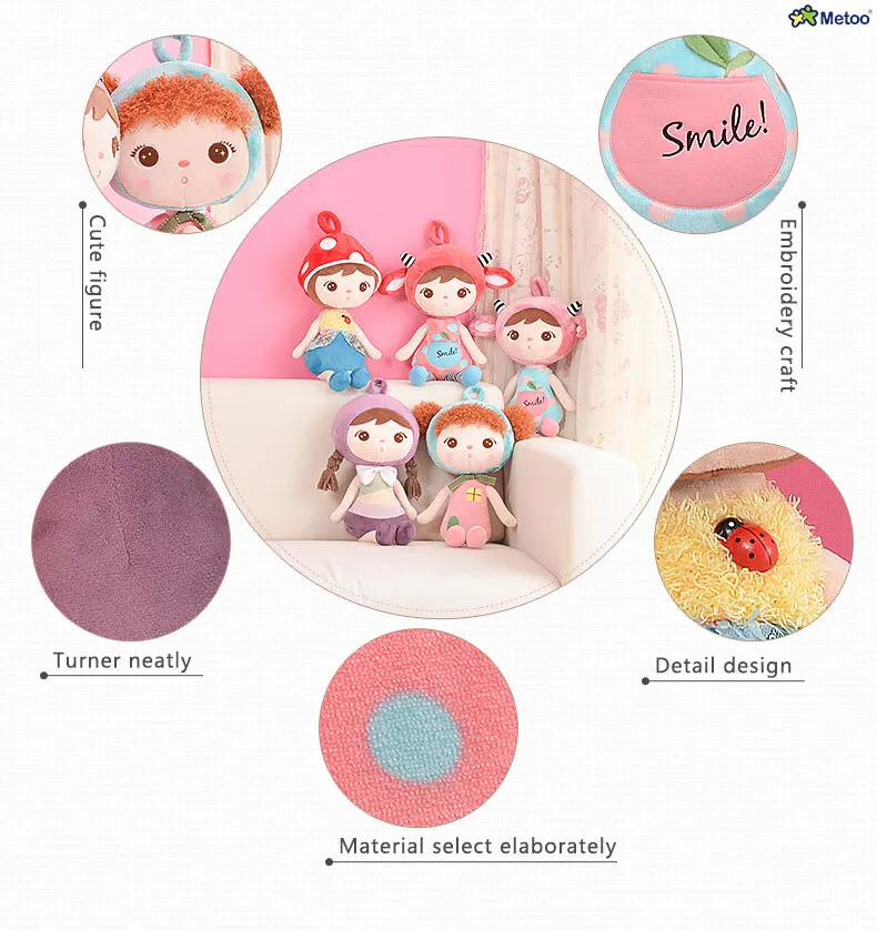 45 см милые куклы kawaii Мягкие плюшевые игрушки keppel коала панда для детей украшения подарок на день рождения, кулон кукла Metoo