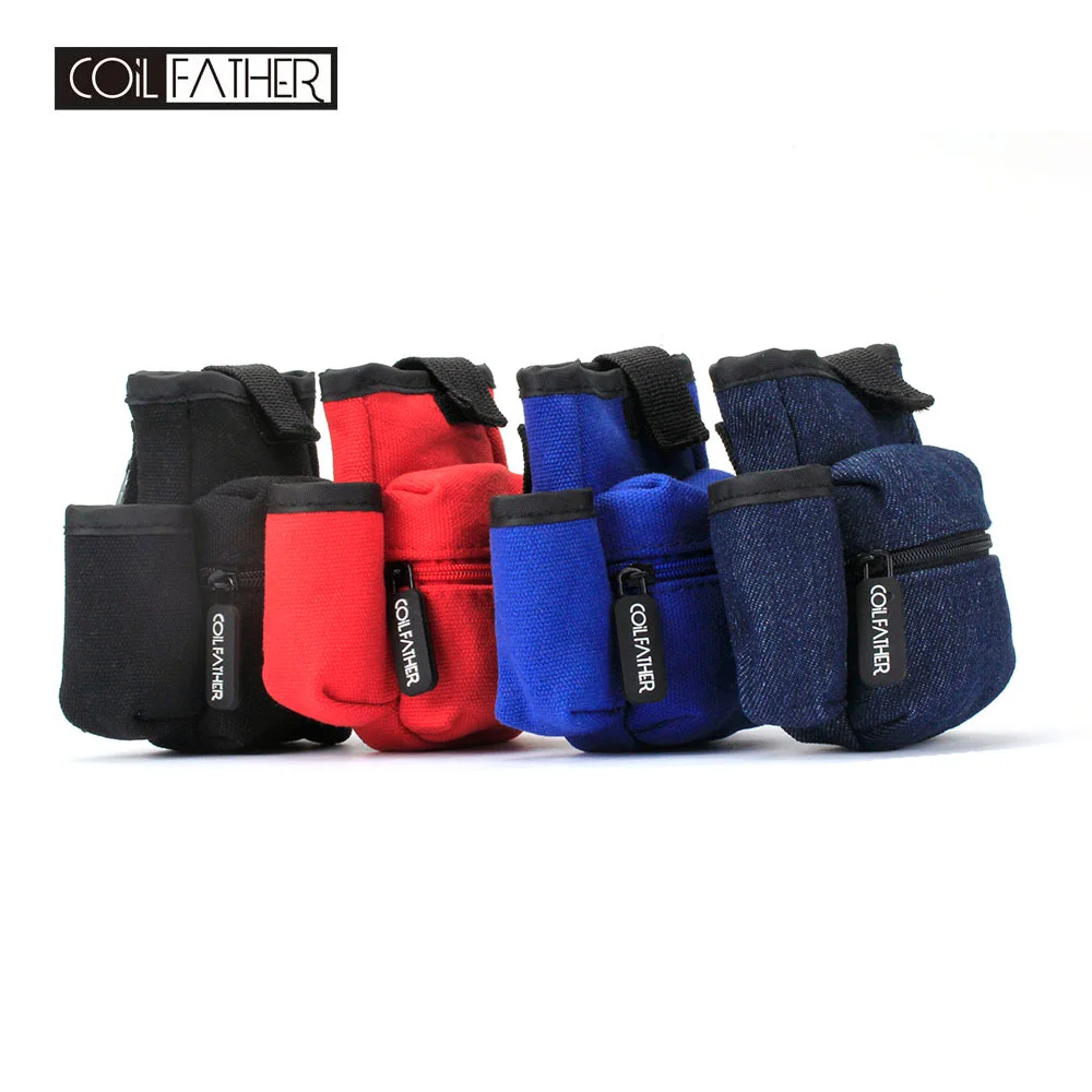 

Новейшая сумка Coil Father, аксессуары для вейпа, чехол с двойной палубой, сумка для переноски электронной сигареты RDA RTA Mech Box Mod, сумка для аккумул...