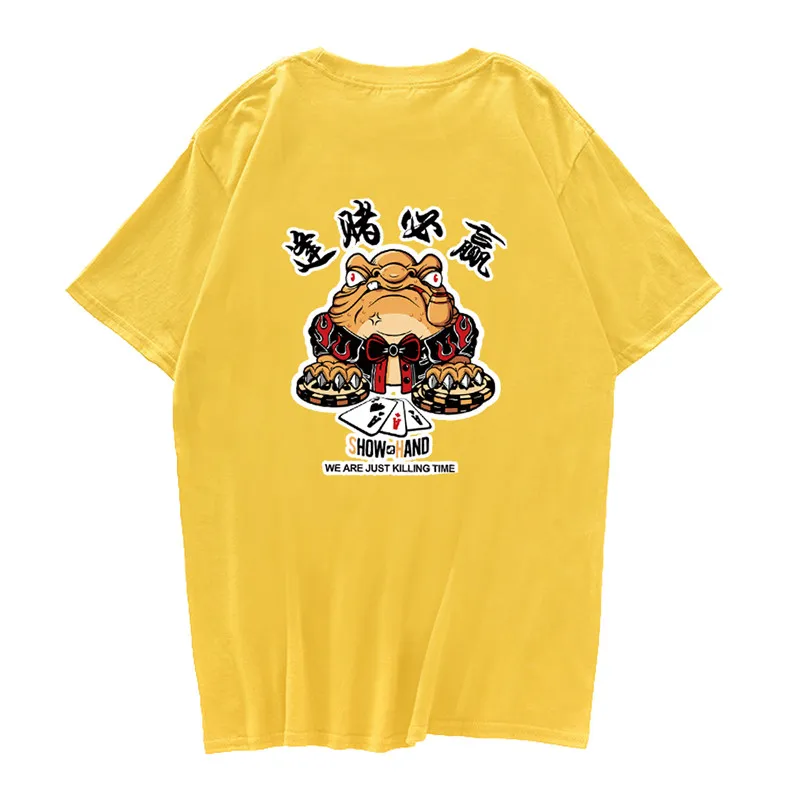 Мужская хлопковая футболка с принтом в стиле хип-хоп коротким рукавом | одежда