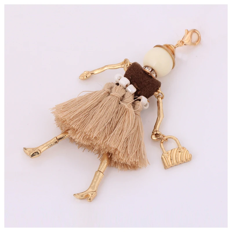 Женский брелок для ключей с кисточкой модный эффектный boho женское ювелирное