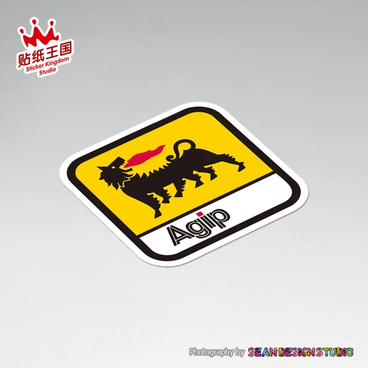 Стикеры для мотоциклетного шлема agip Motor Oil наклейки мотоциклов водонепроницаемые