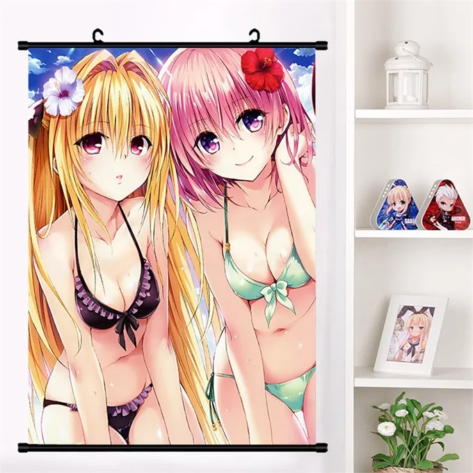 N Аниме To LOVE Ru Eve Микан Юки тьма Kotegawa Yui Momo Belia Deviluke настенный свиток плакат Настенные подвесные плакаты домашний декор - Цвет: N