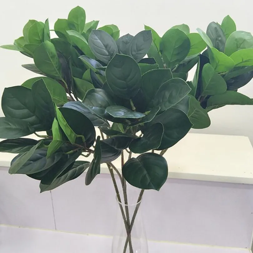 30 шт. искусственные ветки деревьев Jackfruit оливковое дерево стебли зеленое