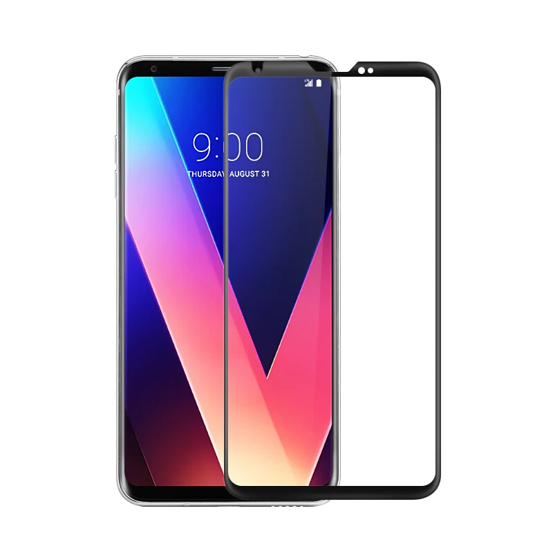 Для LG V30 закаленное Стекло Экран протектор 9 H 3D изогнутые Anti Explosion GHMY|Защитные