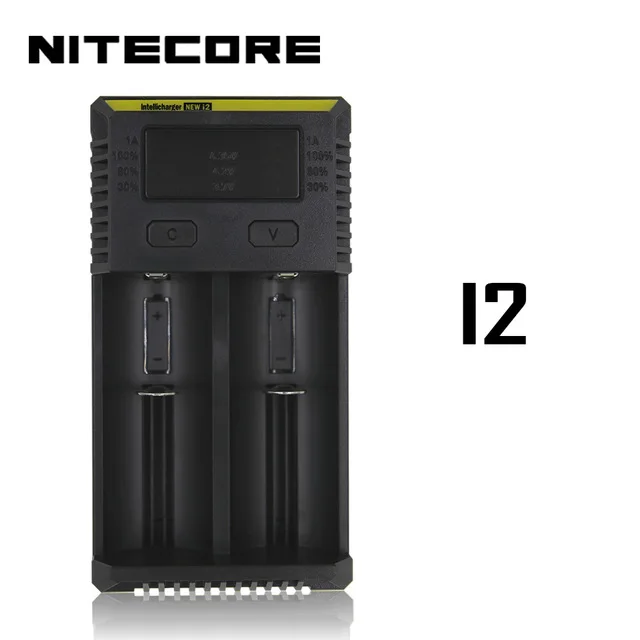 I2 Nitecore D4 D2 I4 I2 Digi зарядное устройство lcd интеллектуальная схема глобальная страховка Li-Ion 18650 14500 16340 26650 зарядное устройство - Цвет: I2