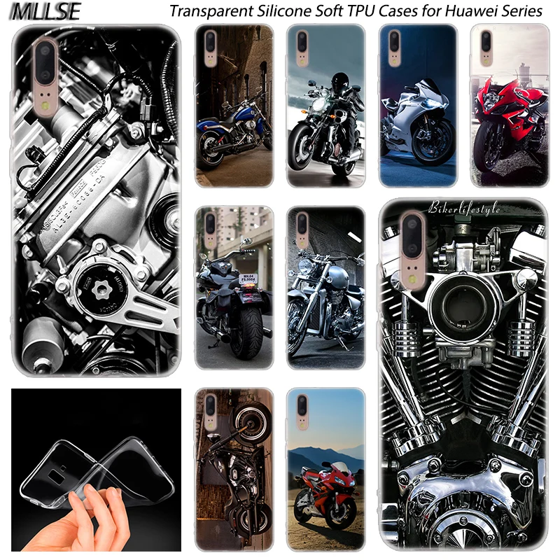 Самый крутой мотоциклетный Мягкий силиконовый чехол для Huawei P30 P20 P10 P9 P8 Lite 2017 Pro Mini