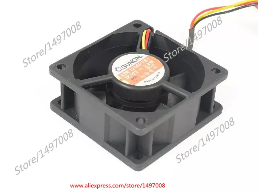 Вентилятор охлаждения сервера SUNON KDE1206PTB1 DC 12 В 2,2 Вт 60x60x25 мм