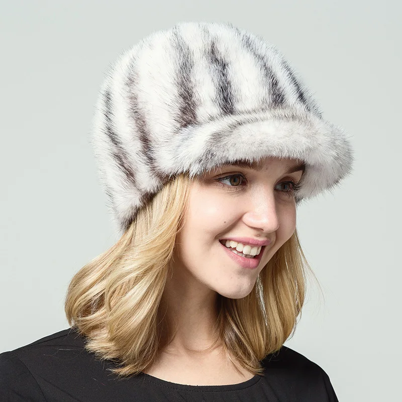 Женская шапка из натуральной норки ermine новинка 2017 женская зимняя высокого