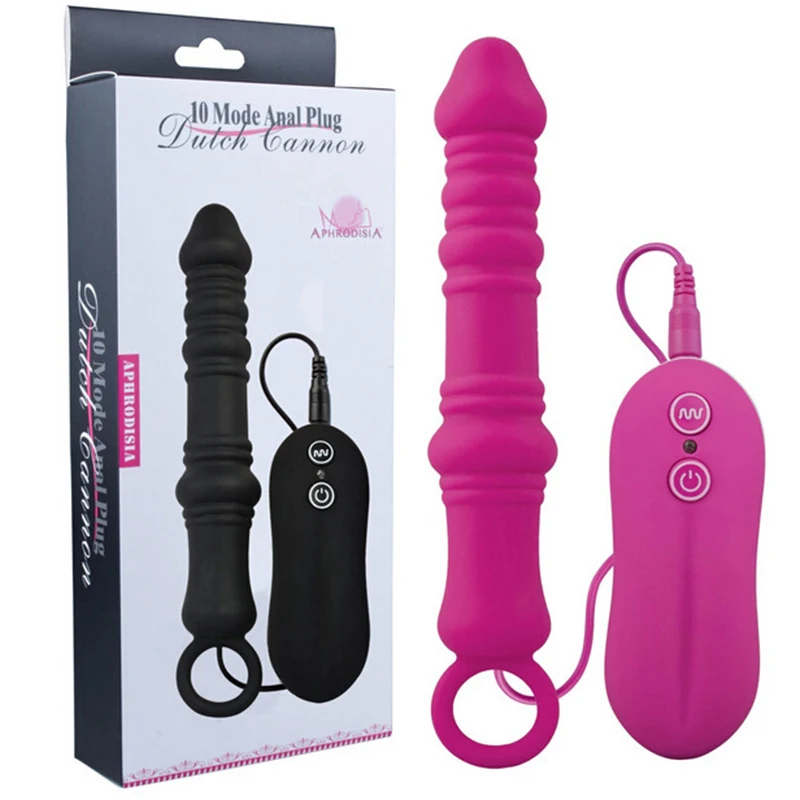 Silicone Butt Plug Anal Beads Vibrations Anus G Spot Massager Dildo Vibrator Sex Toy for Men Women Adult Toys O4 | Красота и здоровье