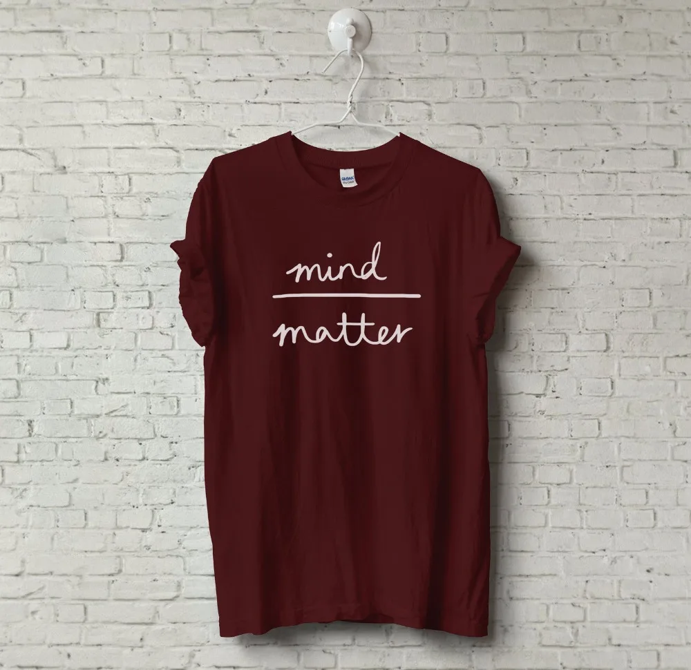 

New Mens or Ladies Fitted Funny Novelty Joke MIND OVER MATTER Gift T-SHIRT Tee New2017 More Size and Colors-A760