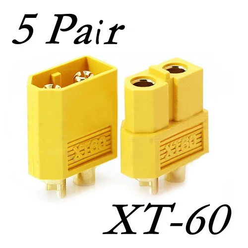 5 пар XT60 XT 60 штекерные и гнездовые пулевые разъемы для RC Lipo батареи