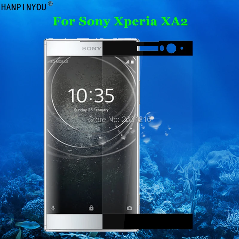 Для Sony Xperia XA2 / Dual H3113 H3123 H3133 H4113 5 2 дюйма закаленное стекло с полным покрытием 9H 2.5D