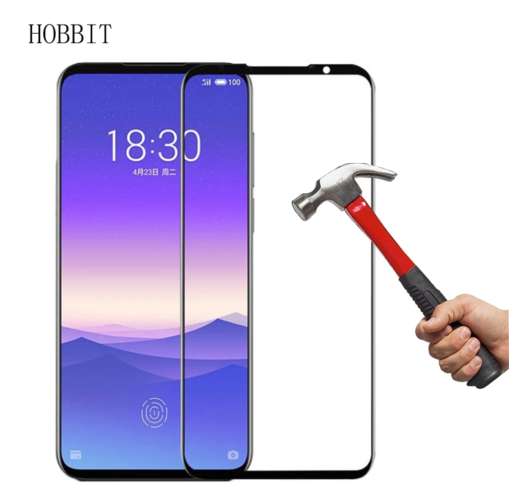 Защитное стекло для Meizu 16 s, Защитное стекло для экрана телефона 2.5D 9H 0,3 мм для MEIZU 16 S, закаленное черное стекло с полным покрытием