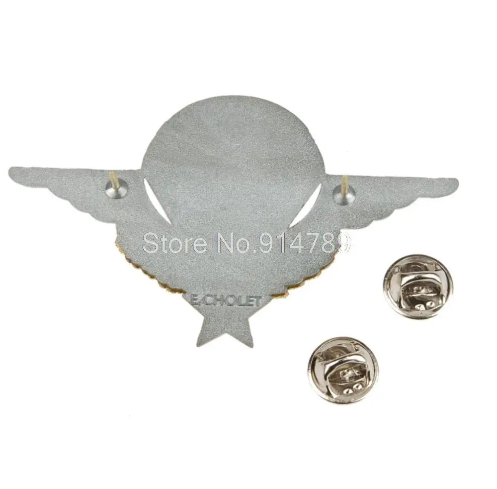 

FRANCE BREVET PARATROOPER PARACHUTISTE E.CHOLET METAL BADGE PIN -34196