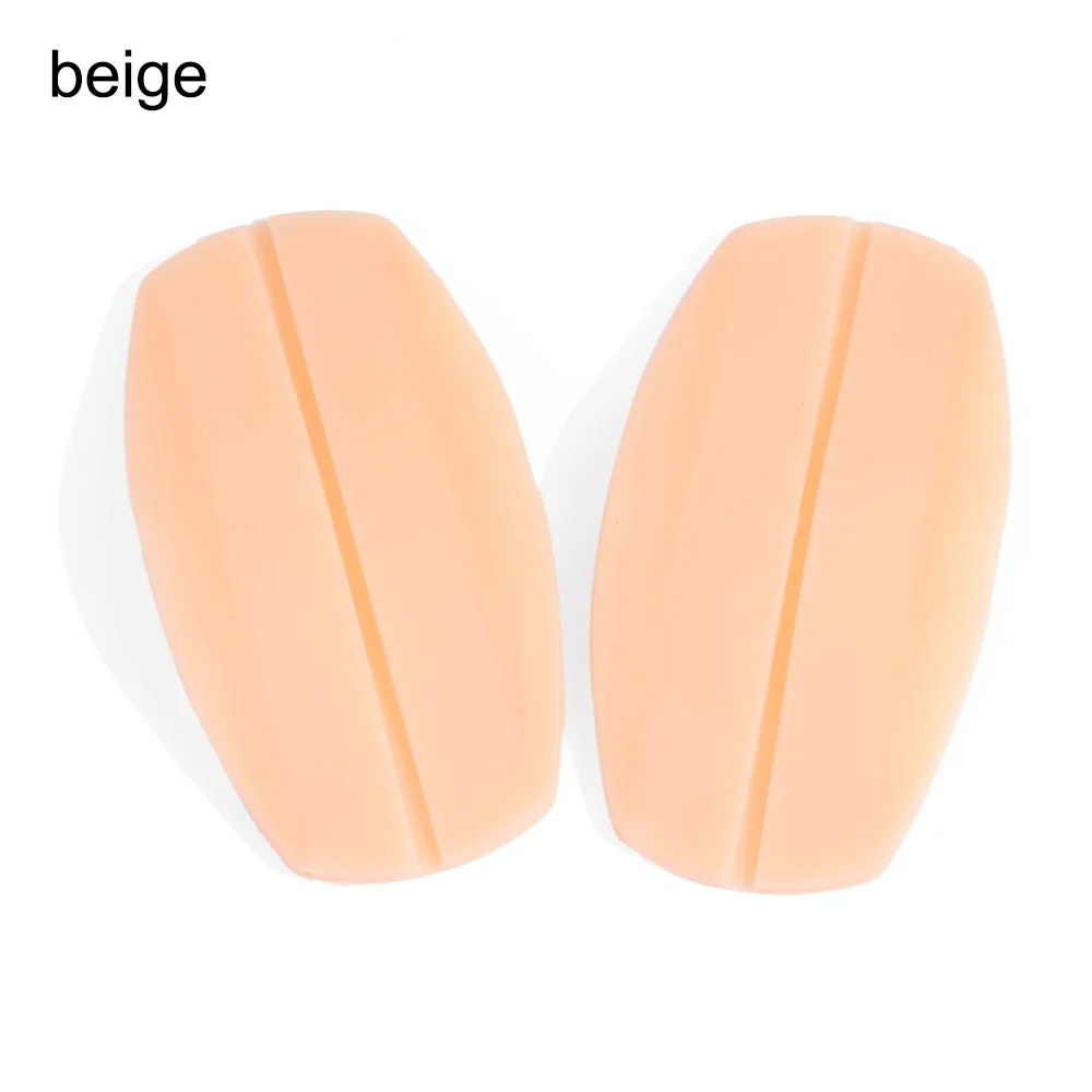 beige 1 Новое поступление 2 шт./пара силиконовой мягкой текстуры Нескользящие подплечники вставки бюстгальтера держатель для облегчения боли кожи цветов на выбор - Цвет: beige 1