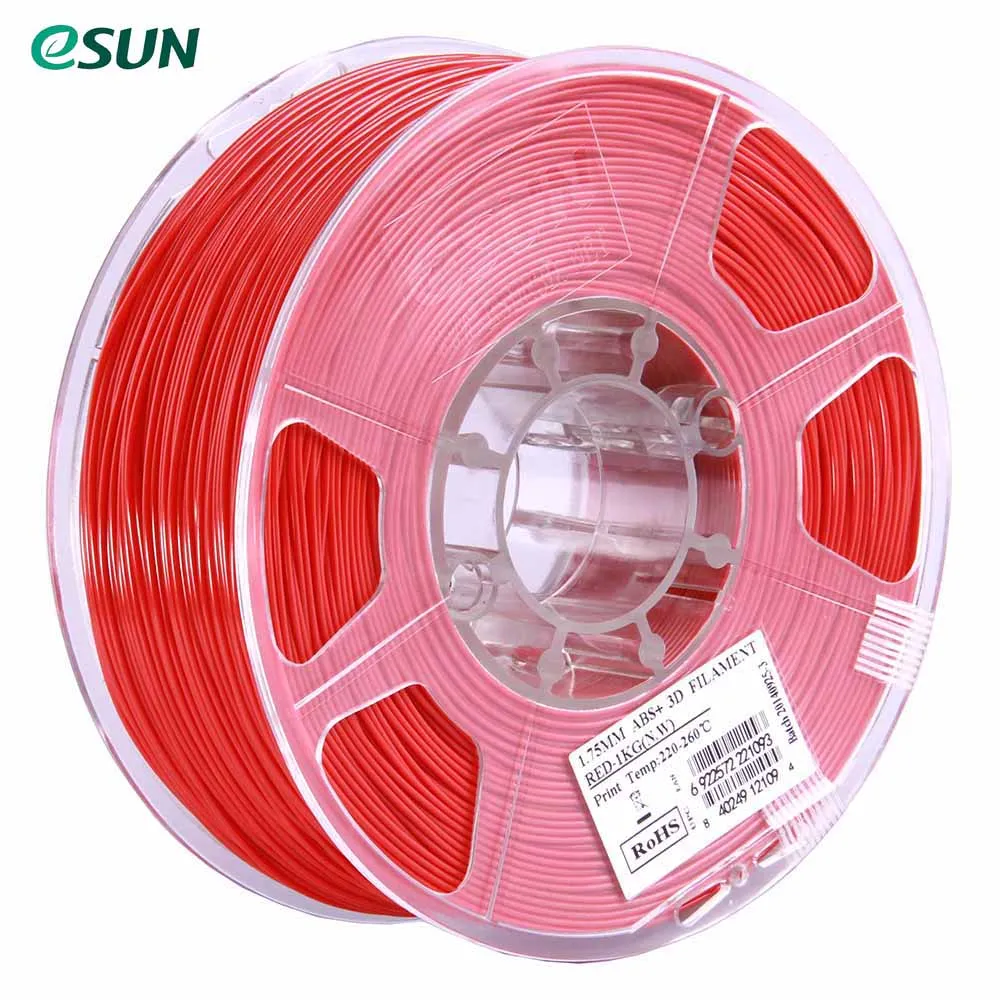 ESUN ABS+ 1,75 мм ABS 3d принтер нить 1 кг катушка 2.2lbs расходные материалы материал заправки 3d принтер материал нити