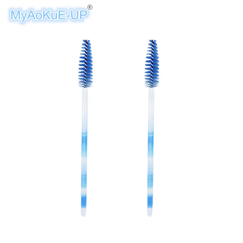 Colorful-blue 1000 шт/партия одноразовый Кристалл Ручка кисти для макияжа одноразовые ресницы тушь для ресниц палочки Аппликатор для ресниц удлинитель инструменты для макияжа - Handle Color: Colorful-blue