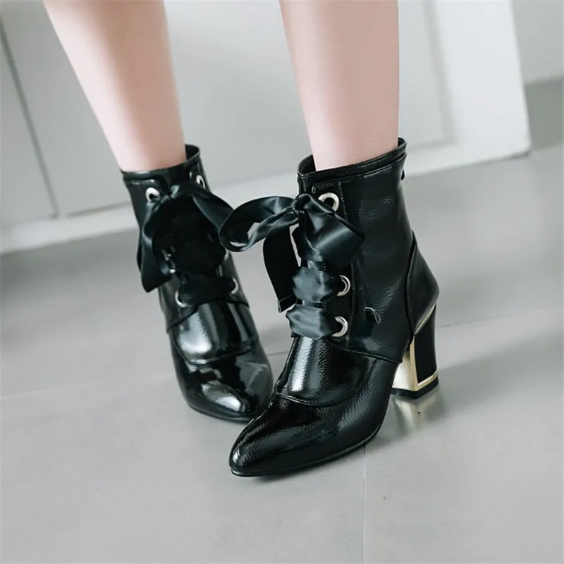 Женские весенние ботильоны на высоком каблуке Новая модная женская обувь
