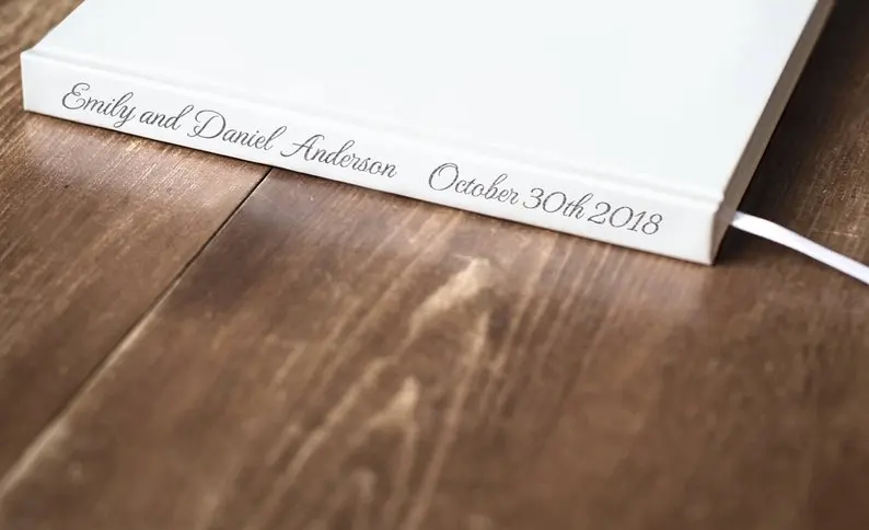 Индивидуальная Серебряная Свадебная Гостевая книга мистер и миссис