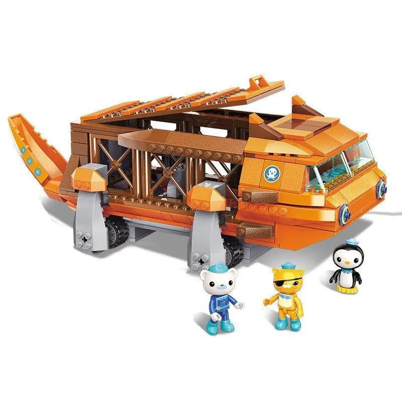 Маленькая колонна морского дна гигантская Рыбная лодка Salamander 3706 Детские сборные