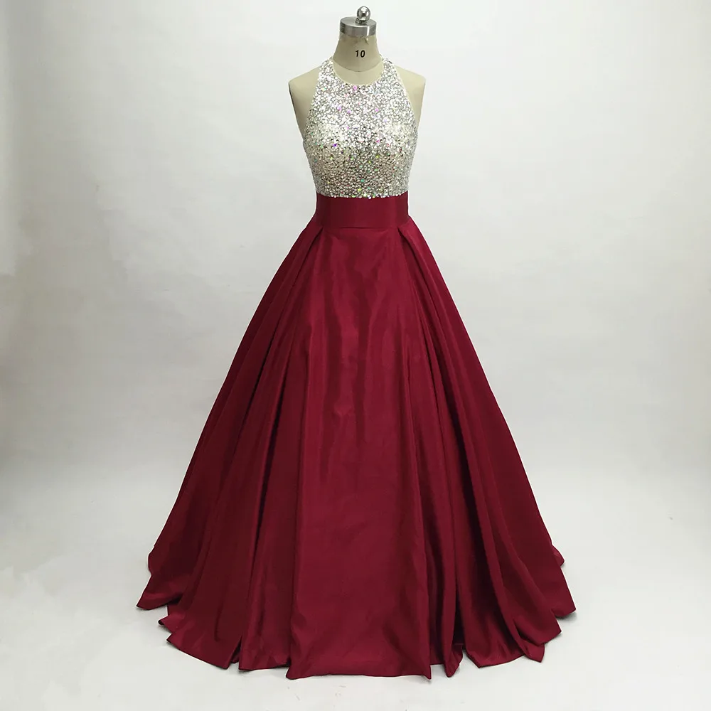 Burgundy Атласные вечерние платья бордовые вечерние платья с бретельками Vestido de Formatura бальное платье длиной до пола robe de soiree - Цвет: Burgundy