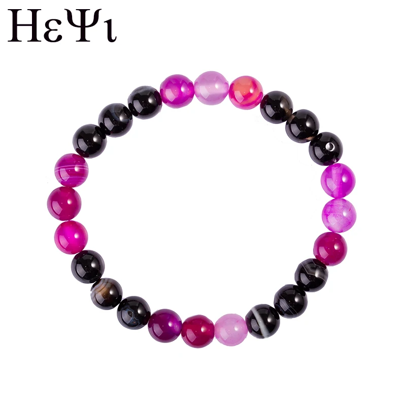 Новинка 2019 модные браслеты HEYI из натуральных полудрагоценных камней для