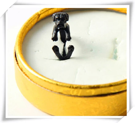 Кольцо боксерское регулируемое в стиле ретро 12 шт./лот|dog ring jewelry|ring jewelryboxer dog |
