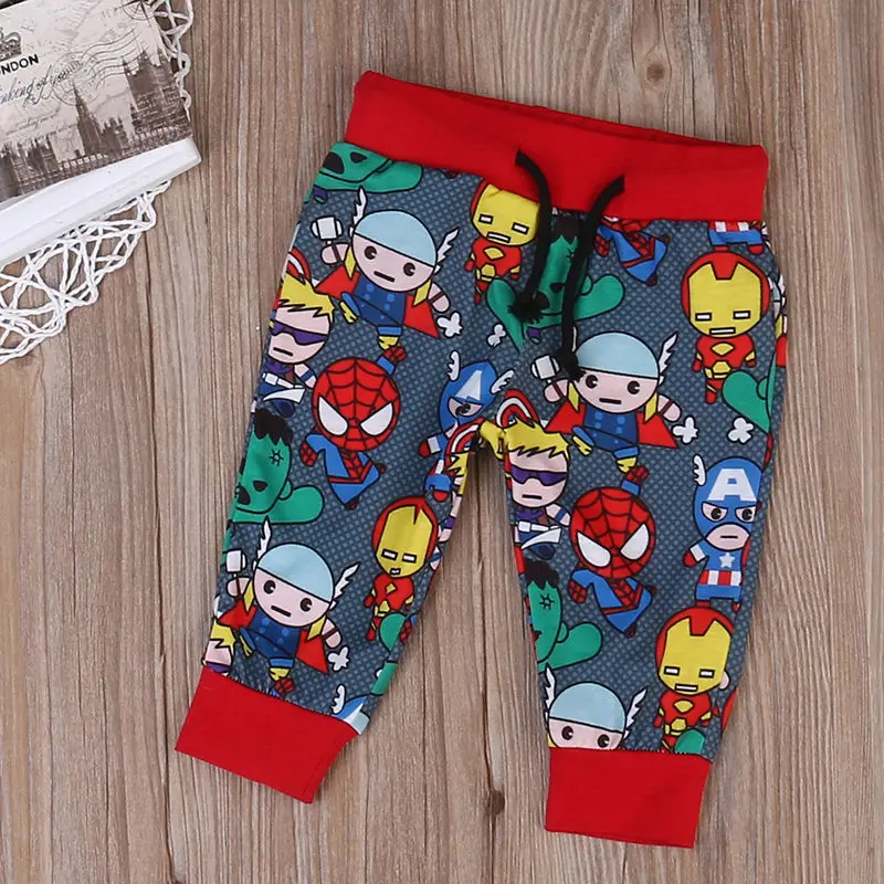 Cartoon Children Newborn Kids Baby Boy Pants Clothes Toddler baby boys Leggings Outfits Costumes Cotton |