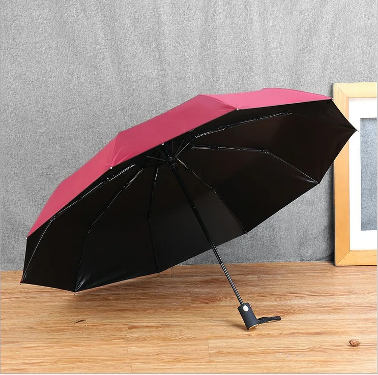 Автоматический мужской зонт от дождя для женщин анти УФ зонтик ветрозащитный