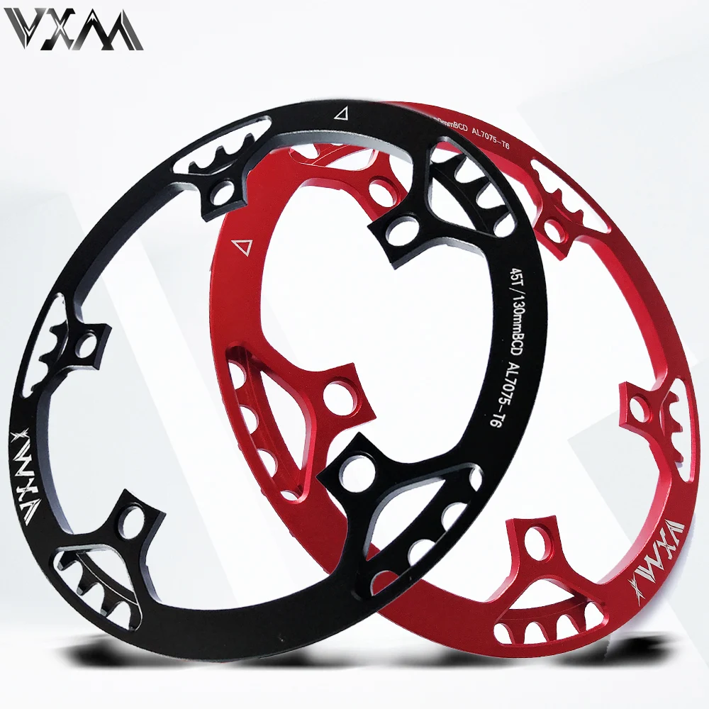 

VXM Bicycle Single speed 130BCD Folding bike Crankset BMX Chainwheel 45T/47T/53T/56T/58T Chainring for 170mm Crank Bicycle Parts