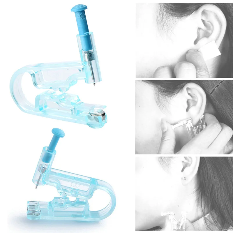Безопасный одноразовый безопасный стерильный Пистолет Для Пирсинга Ушей +