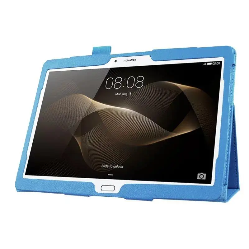 Чехол для планшета с узором Личи из искусственной кожи для huawei MediaPad M5 Lite 10,1 BAH2-W19 L09, защита для ЖК-экрана