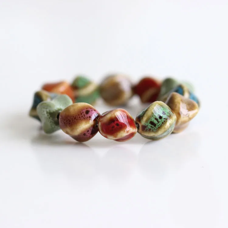 Fashion 2016 Bracelets For Women Ethnic Style Lady Women's Handmade Porcelain Beads Rope Free Shipping #5264 | Украшения и