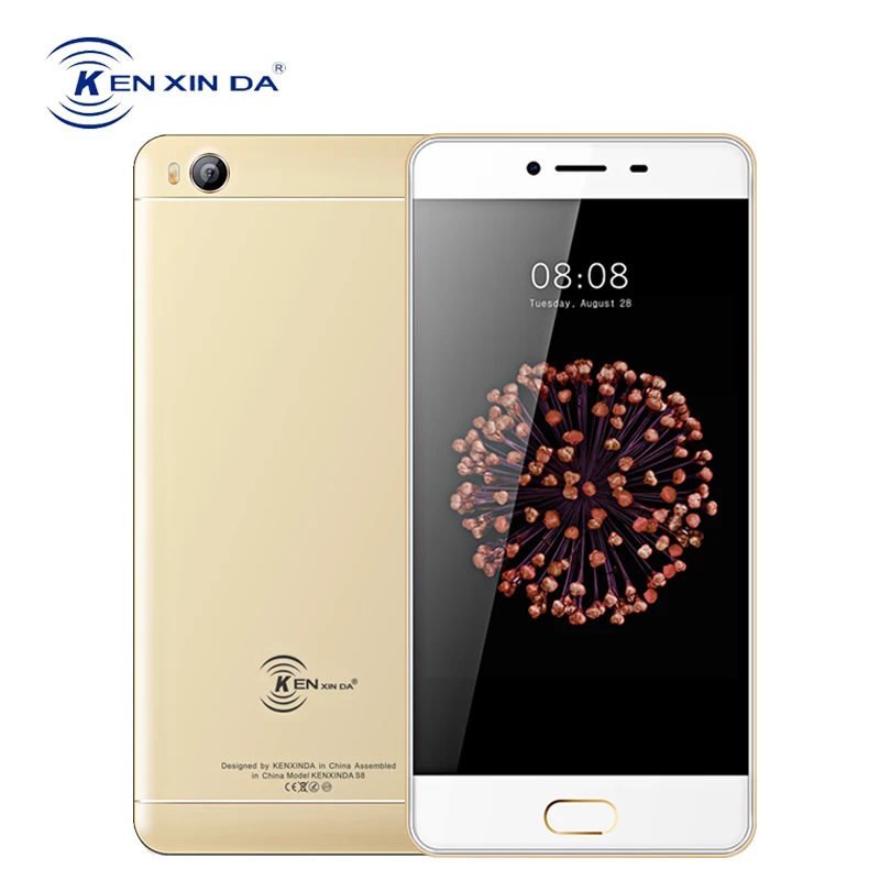 Смартфон KenXinDa S8 4G 5 0 дюйма Android 7 2 Гб ОЗУ 16 ПЗУ четыре ядра SC9832 1280*720 HD 13 МП + 8
