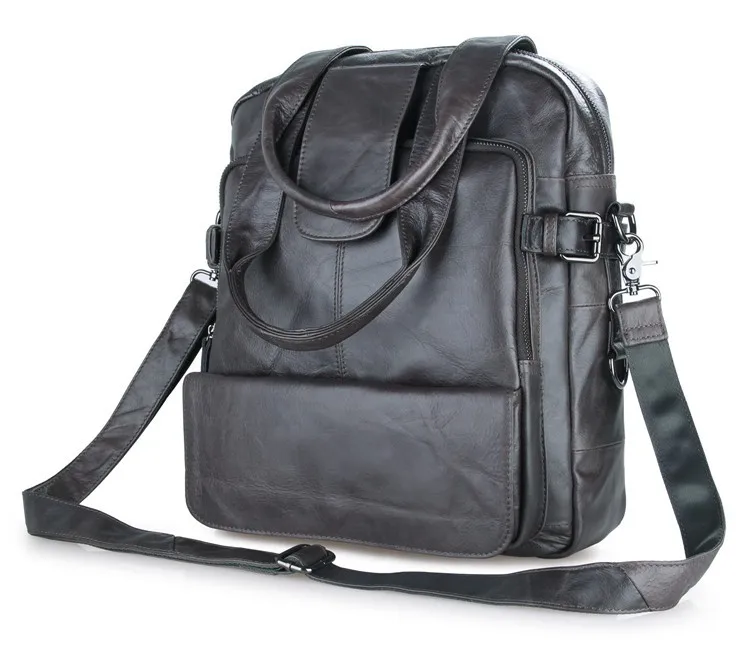 JMD мужской светло-серый Рюкзак из натуральной кожи сумка для путешествий 7065I |