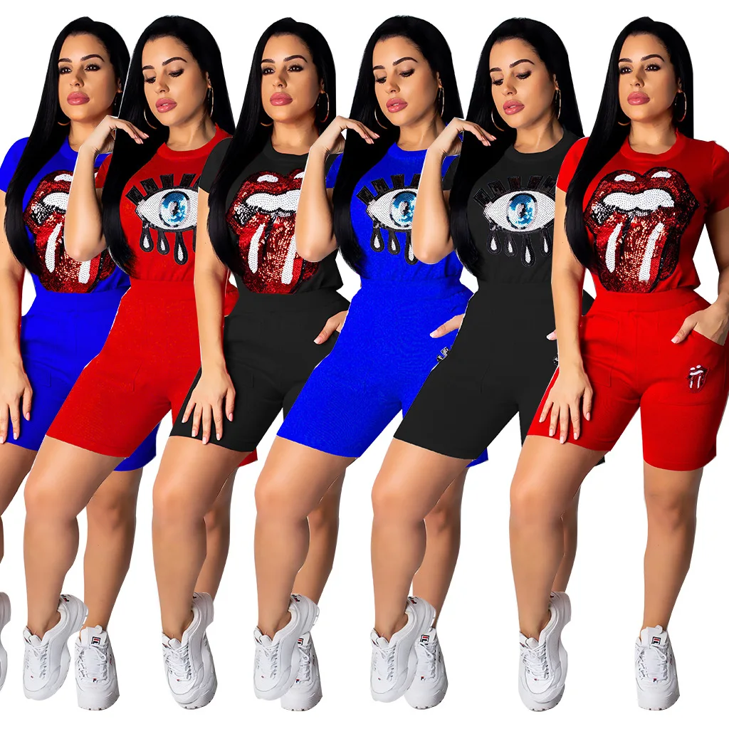 2019 новые женские спортивные и свободные брюки костюм из двух предметов | Женская