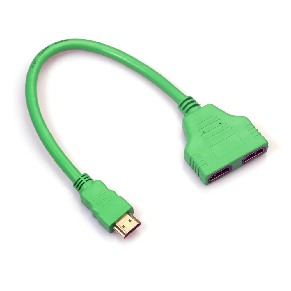 CARPRIE HDMI 1 2 Сплит двойной адаптер сигнала кабель для преобразования видео ТВ HDTV
