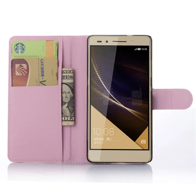 Honor 7 Case Fashion Oil-wax Genuine Leather Brand Original Back Cover for Huawei with Card Holders Coque Classic |