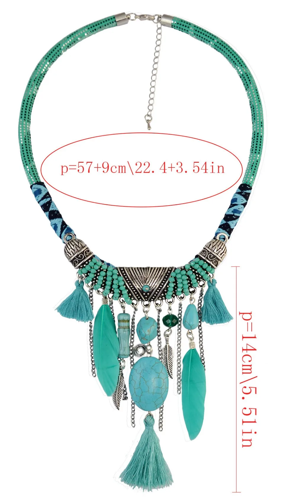 Bohemian Ethnic Thread Long Tassel Bib Necklaces African String Feather Wing Maxi Necklace Statement For Women Jelwery